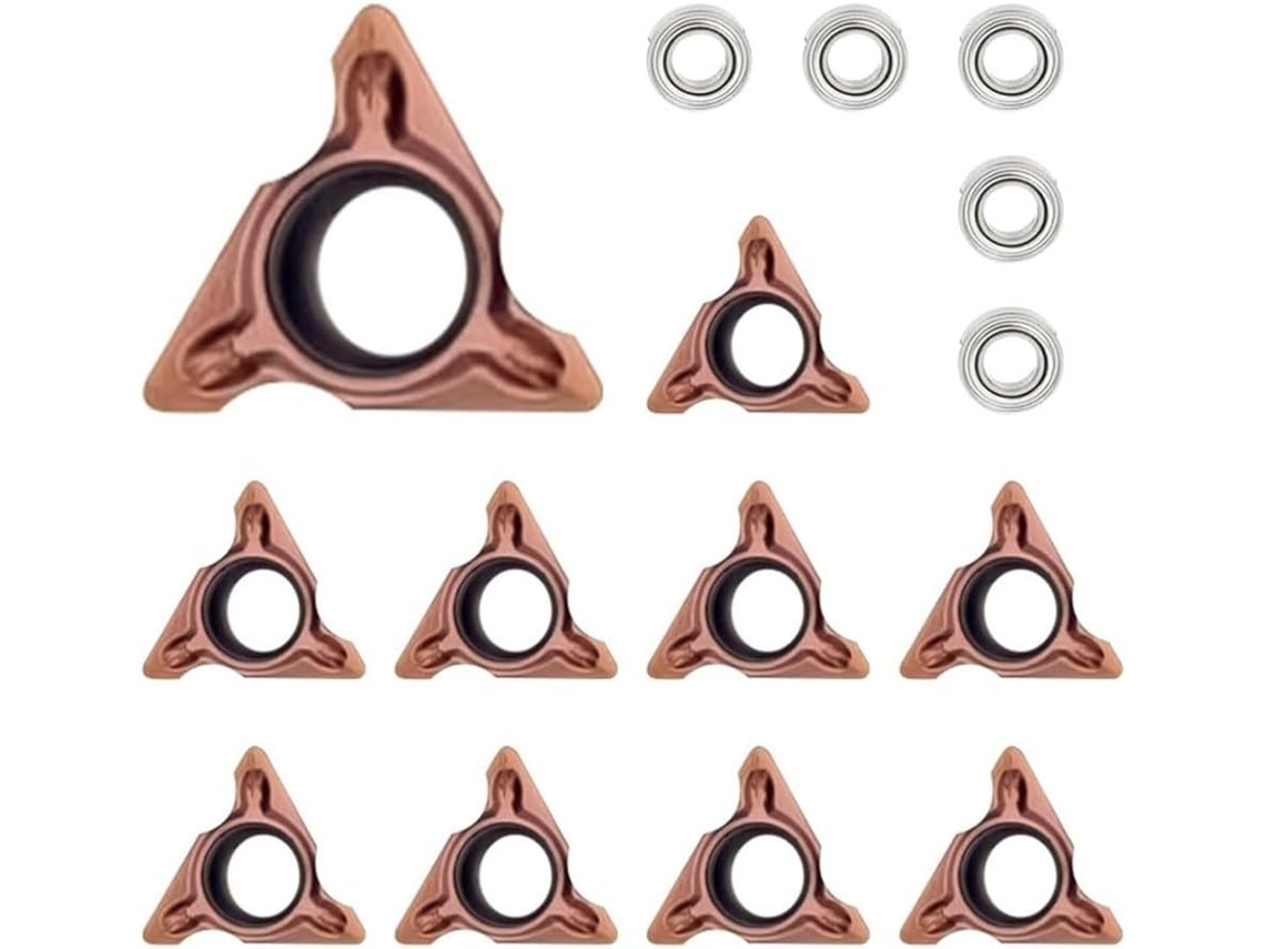 15 Insertos Indexáveis Para Mini Máquina De Biselamento Neumático Com Rolamentos De Ângulo R