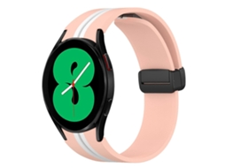 Pulseira De Silicone Dobrável Com Fecho Magnético Para Samsung Galaxy Watch 4 44mm