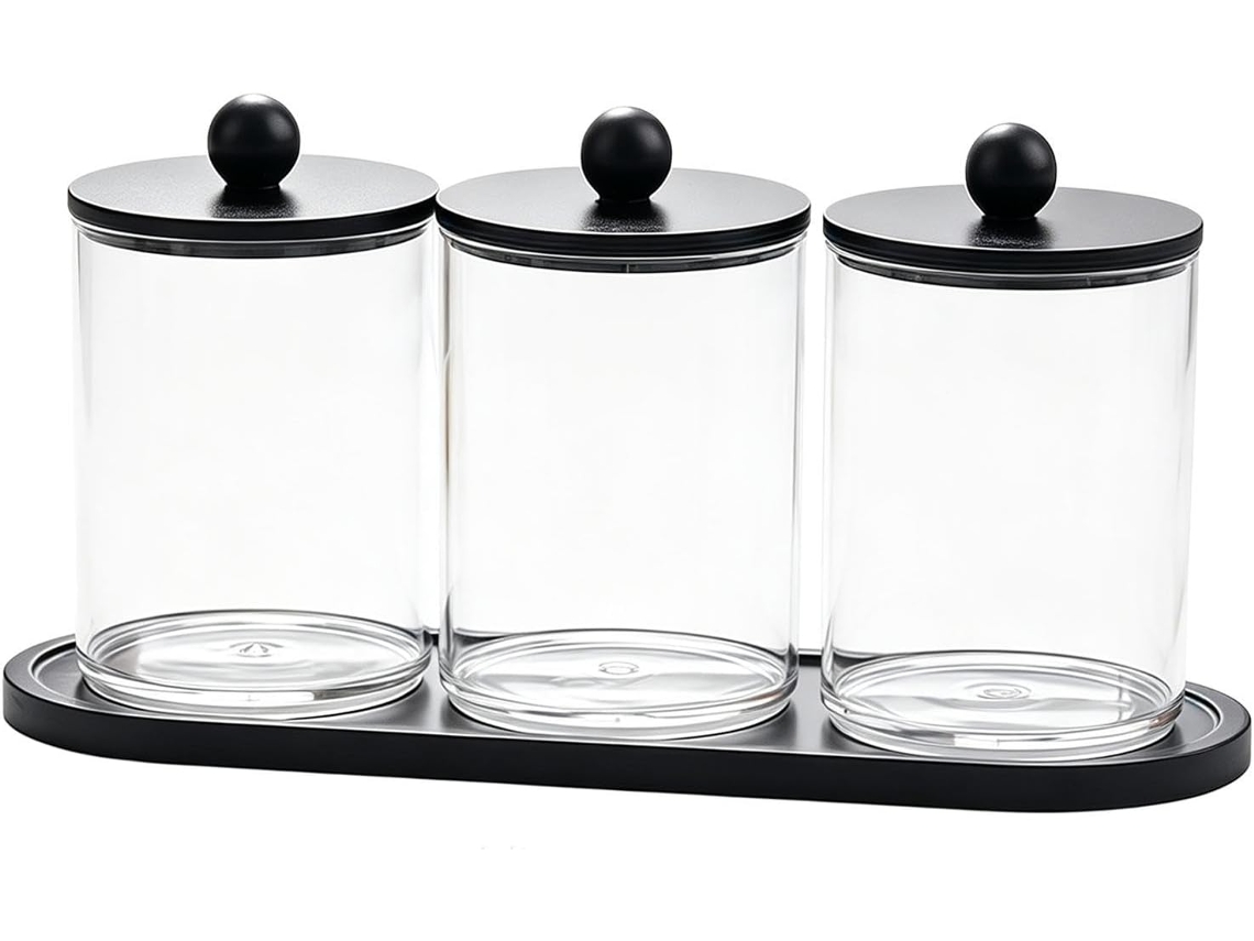 Conjunto De 3 Porta-cotonetes E