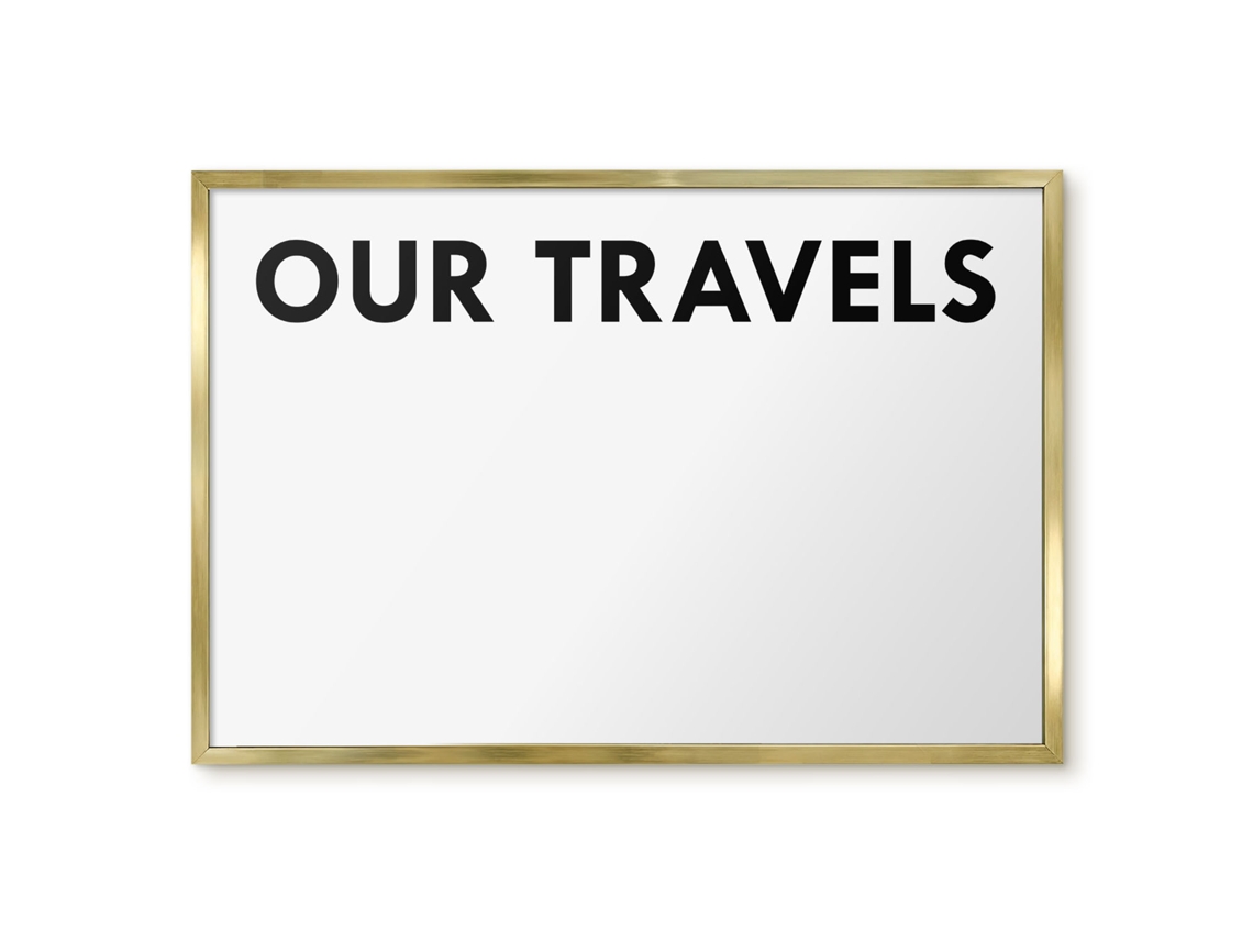 Magnetic Board Our Travels For The Living Room Espelharte (60x40 Cm)