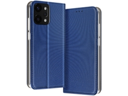 Avizar Capa Para Oppo Reno 14 Texturizada Com Ranhuras E Porta-cartões Azul Escuro