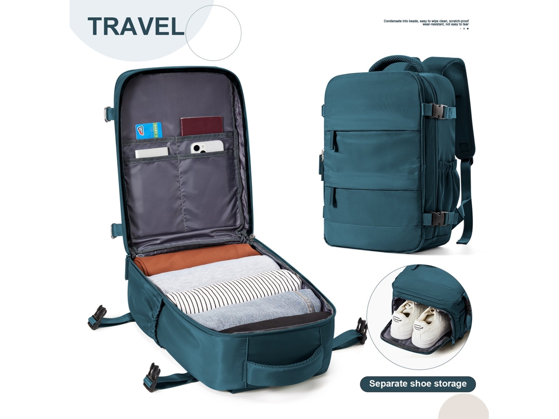 Mochila Ryanair 40x20x25, Mala De Cabine, Viagem Para Homens E Mulheres, Bagagem Mão, Laptop, Cabina -aquaforge
