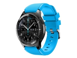 Pulseira De Silicone Para Samsung Galaxy Sm R800 46mm, Azul Cristal. Olysi Shop