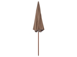 Maison Exclusive - Guarda-sol De Jardim C/ Poste De Aço 300cm Cinzento-acastanhado