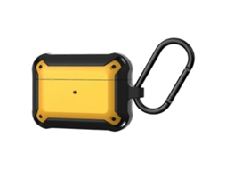 Capa protetora de silicone resistente a impactos, modelo Bumblebee Armor, para fones de ouvido sem fio AirPods Pro. GIECY
