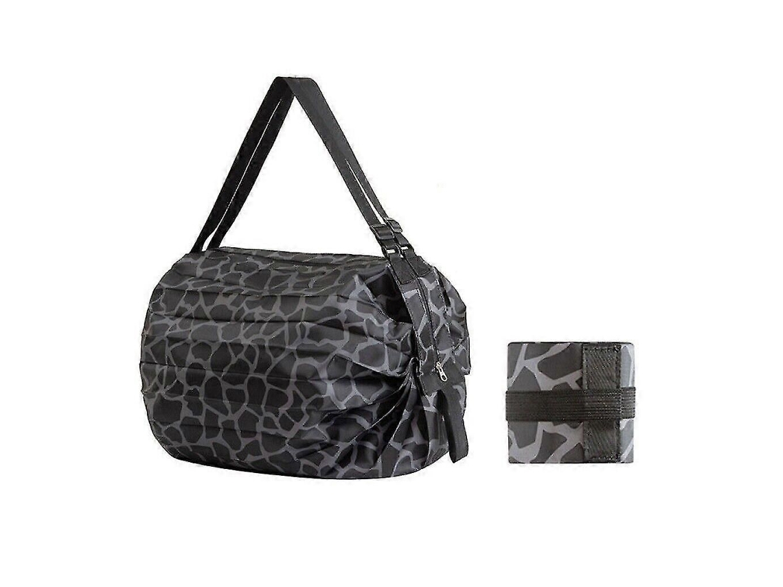 Sacola de Compras Grande, Dobrável, com Espaço para Armazenamento, para Usar no Ombro Ou como Bolsa de Mão Ecológica e Reutilizável. GOKOCO