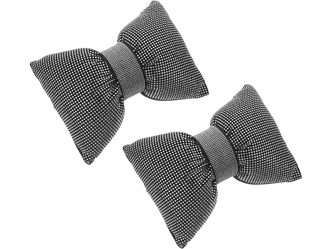 Almofada De Cabeça Para Carro De 2 Peças Com Suporte Cervical Em Strass, Almofada Decorativa