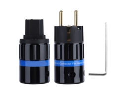Aetheria plugue de Alimentação de Áudio Monosaudio de Cobre Puro Dourado E104g/f104g com Chave