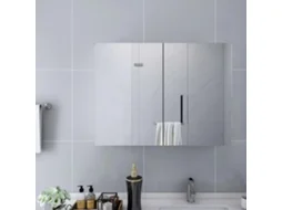 Vidaxl Armário Espelhado Casa De Banho 80x15x60 Cm Mdf Branco