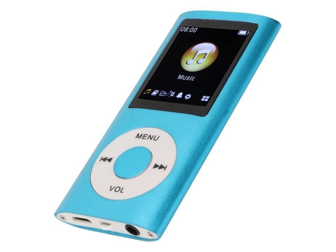 (azul) Leitor De Mp3 - Omabeta - Tela Lcd Fina De 1,8 Polegadas - Azul - 64 Gb - Liga De Alumínio