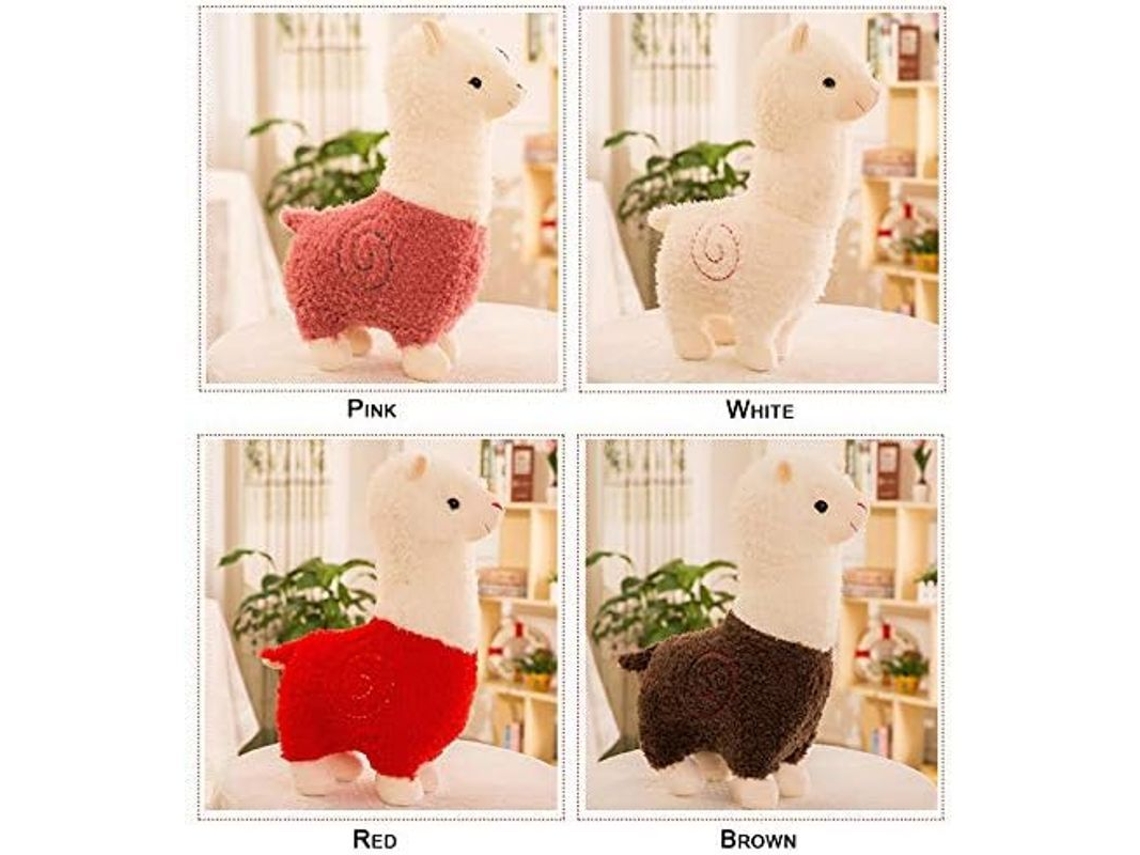 2026 muñeco de Peluche Alpaca 45 Cm, Brinquedo de Pelúcia Macia, Presente de Natal, Dia Dos Namorados e Aniversário (rosa)