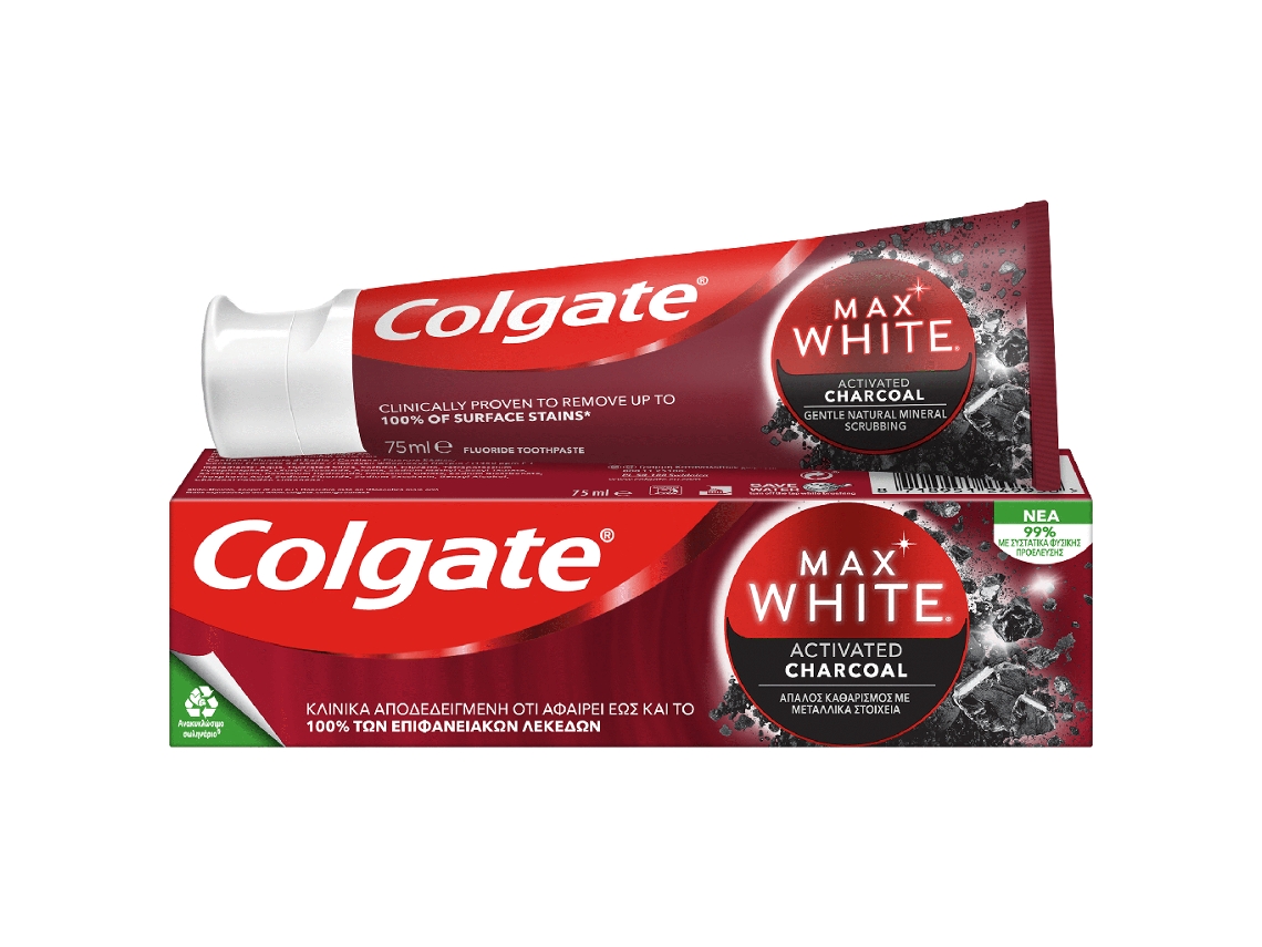 Pasta de Dentes Branqueadora Max White Carvão COLGATE 