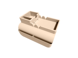Bandeja Para Sofá Em Silicone 48x30x5cm - Damasco - Eifson