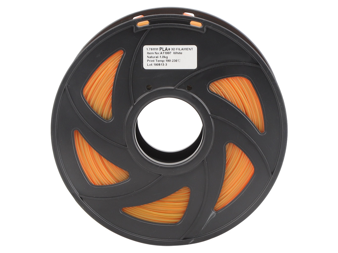 Filamento PLA Laranja 1.75mm 1kg para Impressora 3d com Marca
