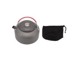 Chaleira de camping de alumínio 1.4l, com alça plegável, para fogão a gás, backpacking S/MARCA