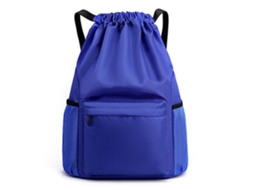 Mochila Com Cordão Bolsa De Ginástica Saco De Cordão Saco De Cordão Azul Real*