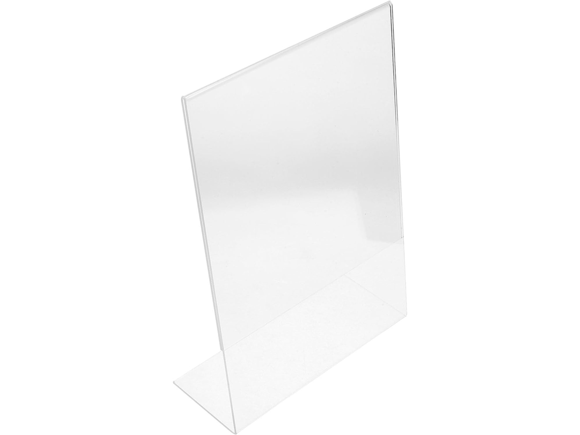 Quadro Branco Transparente Inclinado Stobaza para Escrita, Suporte de Mesa Pintura e Armazenamento.