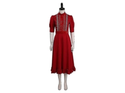 Fantasia Pearl Cosplay, Filme de Terror, Feminino, Halloween, Tamanho P, Vermelho