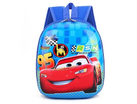 Mochila Escolar Disney Kindergarten Cartoon 3D 95 Car Boys Mochila Infantil de 2 a 5 Anos
