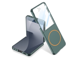 Capa Para Samsung Galaxy Z Flip 7 Ultra Protetor Ecrã Sem Fios Verde Czhhmart