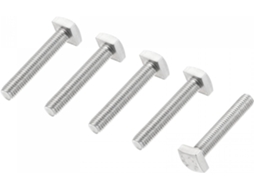 Parafuso de Cabeça Quadrada M8x45mm em Aço Inoxidável 304, Grau C, 5 Pçs CHABERLU