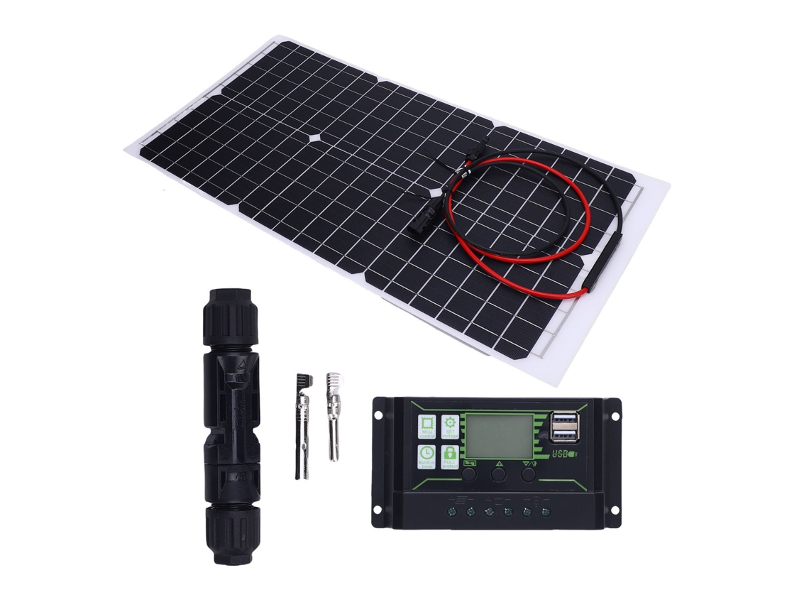 Laxiscreed Painéis Solares Monocristalinos 30w 18v Semi-flexível Compatível Com 12v E 24v