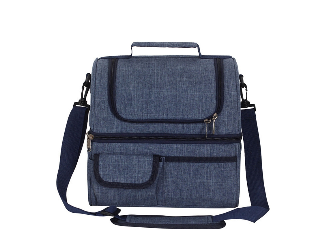 Bolsa Isolada Dual Compartimento para Almoço
