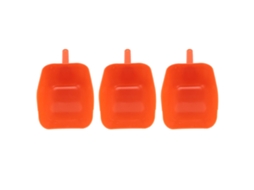 Primerox 3pcs colher de ração plástica portátil