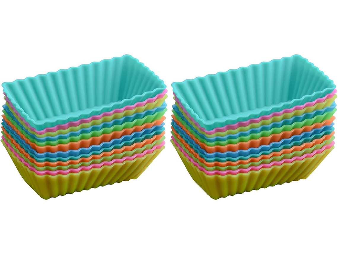 Formas Para Muffins, Conjunto De 24 Unidades, Formato Retangular