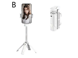Lurelia Bastão De Selfie Até 2 Cm, Para Telemóvel, Em Abs, Preto