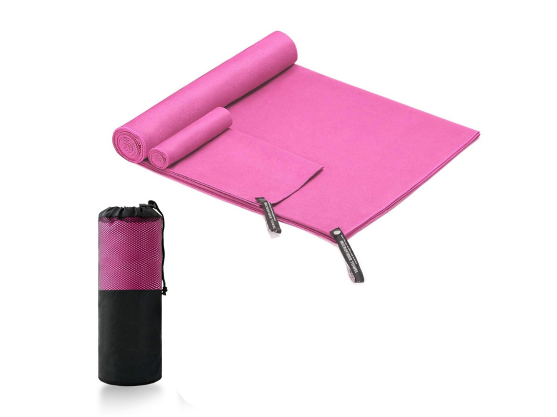 Toalha De Resfriamento Microfibra Secagem Rápida Macia Confortável Para Natação Fitness Esportes Praia Cor Rosa