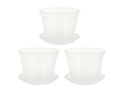 Macetas De Malla Transparente Para Orquídeas