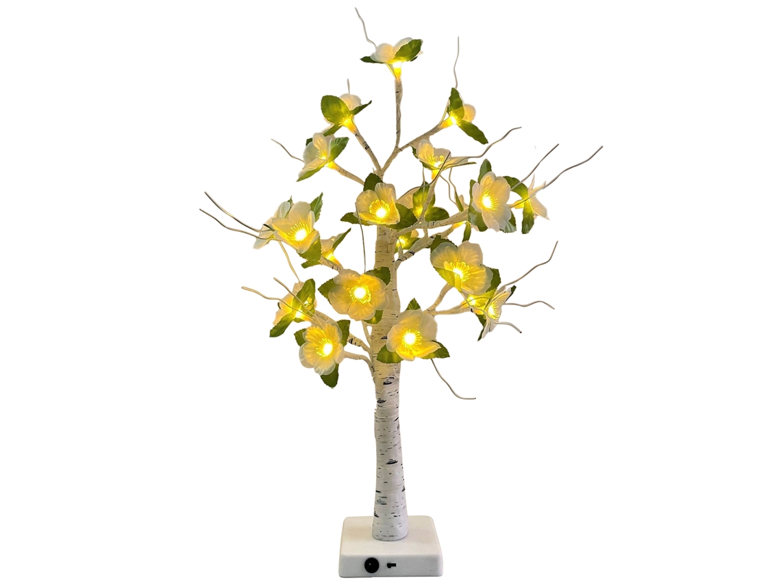 Laxiscreed Árvore De Luz De Flores Wild Berry Com Usb E Pilhas Para Uso Dual