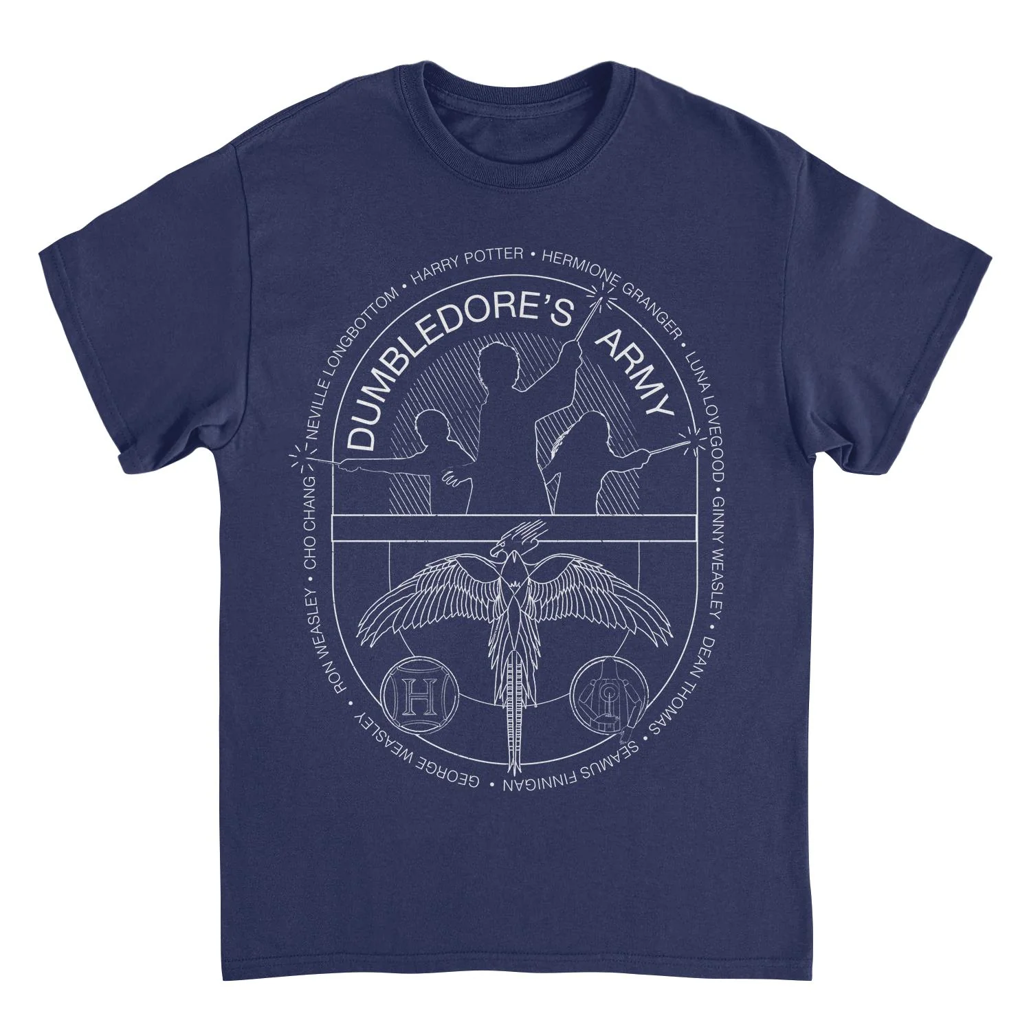 Rockinstone Harry Potter Dumbledores Army Emblem Navy T-shirt Size:s