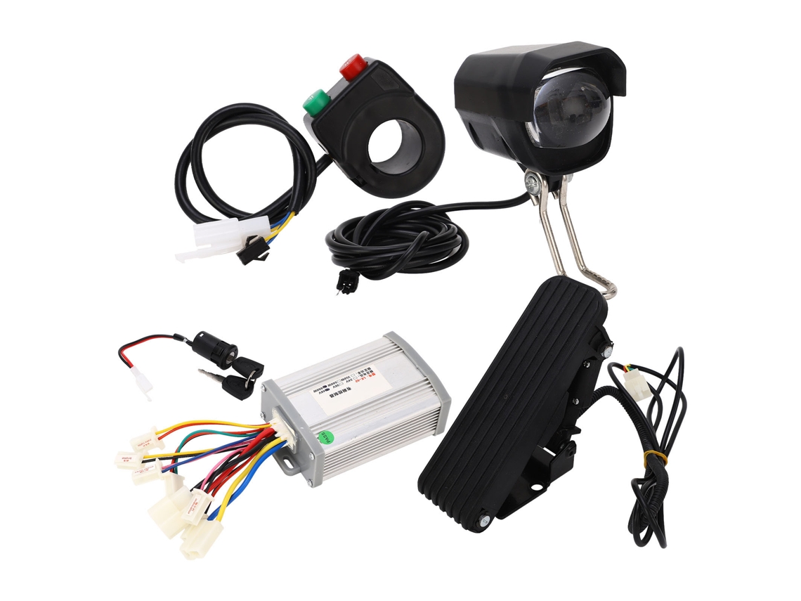 Kit Controlador de Bicicleta Elétrica 48v 800w com Acelerador, Luz e Chaves S/MARCA