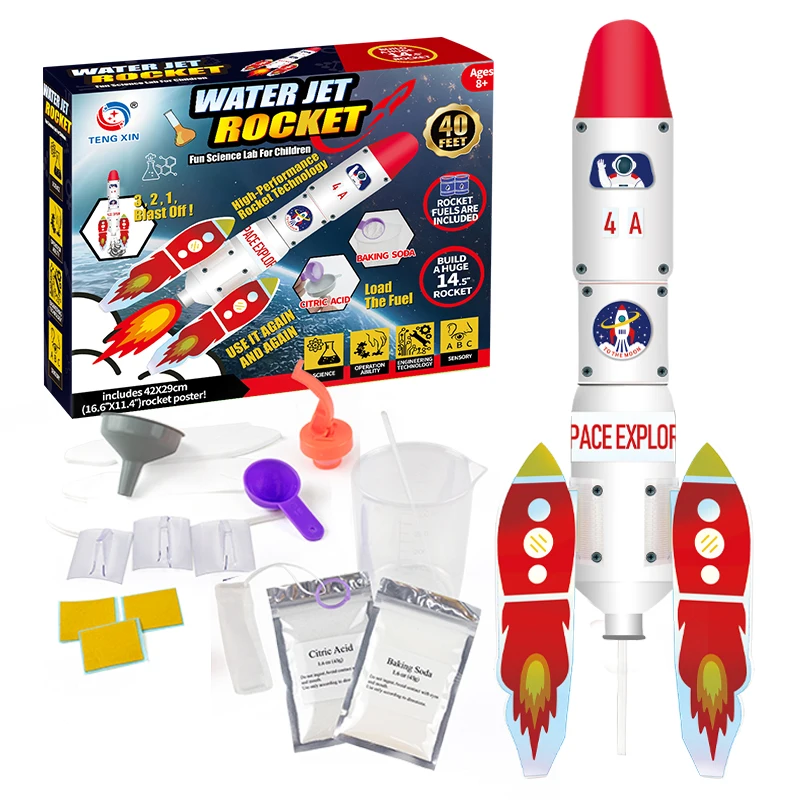 (cinza Claro) Kit Científico De Lançamento De Foguete A Jato De Água - Novo Tipo - Kit Educativo Ao Ar Livre