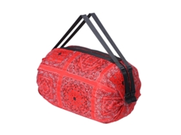 Bolsa De Compras Dobrável E Confortável, Grande Capacidade, Multiuso, Para Esportes E Viagens, Com Alça De Ombro, Em Tecido Oxford 210, Estampa C