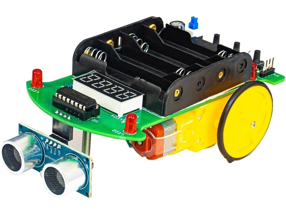 Kit De Soudage Voiture À Ultrasons Et Evitement D'obstacles, Microcontrolador, Pratique Programmation