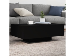 Vidaxl Mesa De Centro Com Luzes Led 85x55x31 Cm Preto