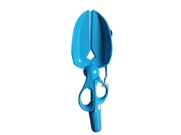 2026-pinza Portátil Para Recoger Excrementos De Mascotas, Forma De Tijera, Color Azul, Para Perros Y Gatos