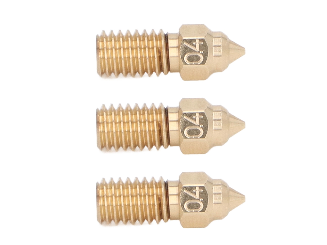 3 Peças De Bico De Latão 1.75mm 0.4mm M6 Para Impressora 3d Elegoo Neptune 4/4pro