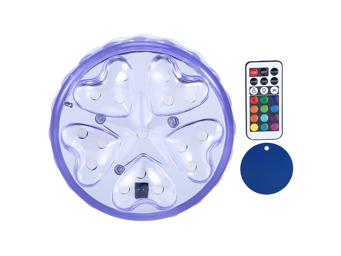 Luz Subaquática RGB LED IP68 Controle Remoto | S/MARCA