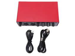 Interface de Áudio EOOCOO gravação de Guitarra 24bit 192khz Entrada Dupla