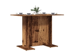 Vidaxl Mesa De Jantar 110x60x75 Cm Derivados De Madeira Madeira Velha
