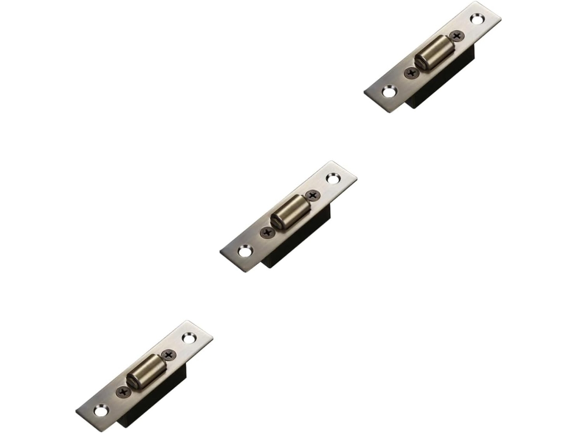 Jojofuny Conjunto De 3-fechos Porta Armário Em Aço Inoxidável Com Acabamento Acetinado Escovado, Fácil De Instalar