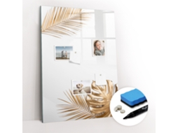 Quadro Magnético Folhas Douradas Para O Quarto Das Crianças Espelharte (70x100 Cm)
