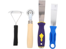 Kit De Ferramentas Para Reparo De Pneus Com 4 Peças: Rolo Compactador, Ferramenta De Aço
