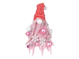 Decoração de Natal de Mesa com Floco de Neve e Árvore Pink LAXISCREED