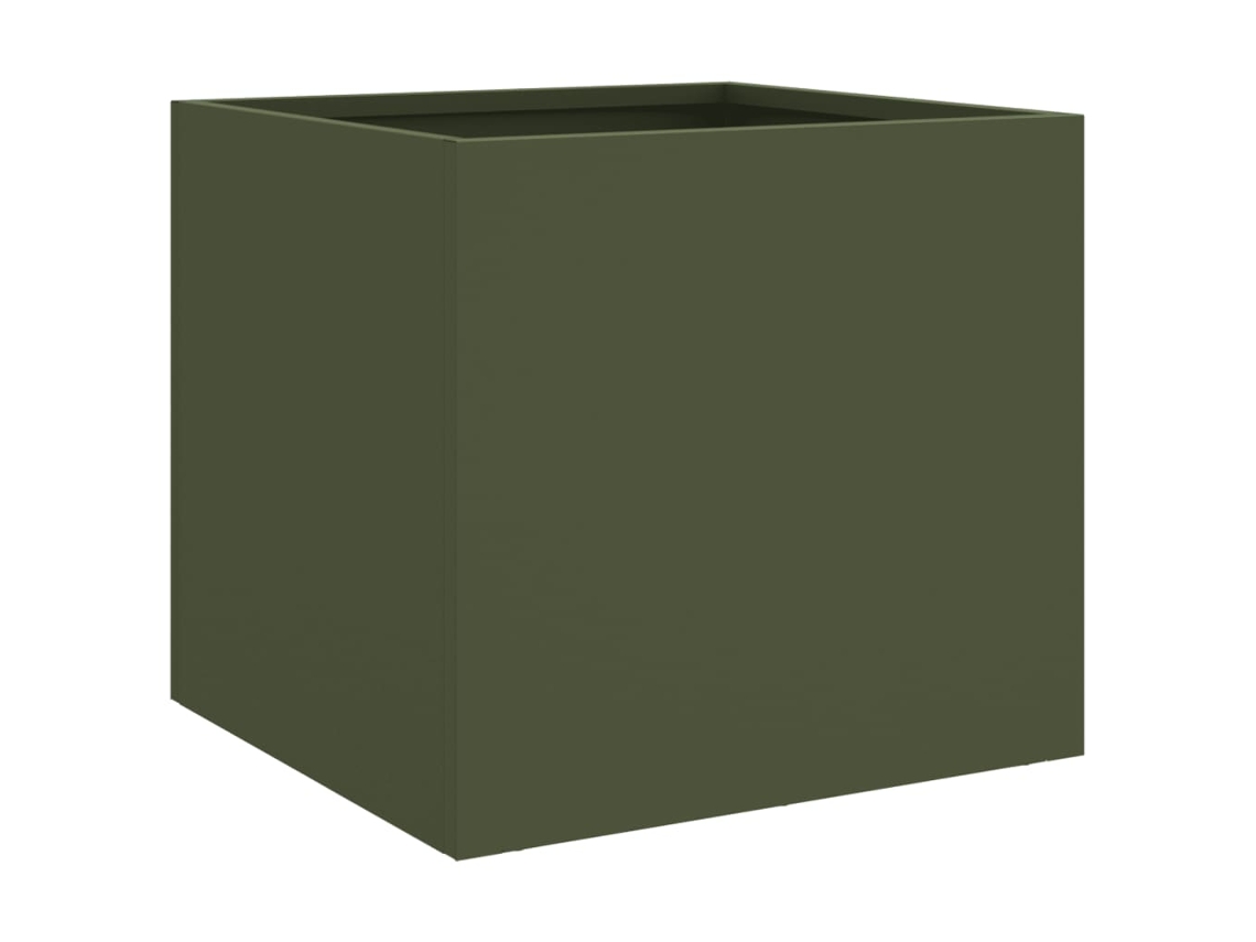Planter, Planters Vidaxl Verde Aço (32 X 30 X 29 Cm)