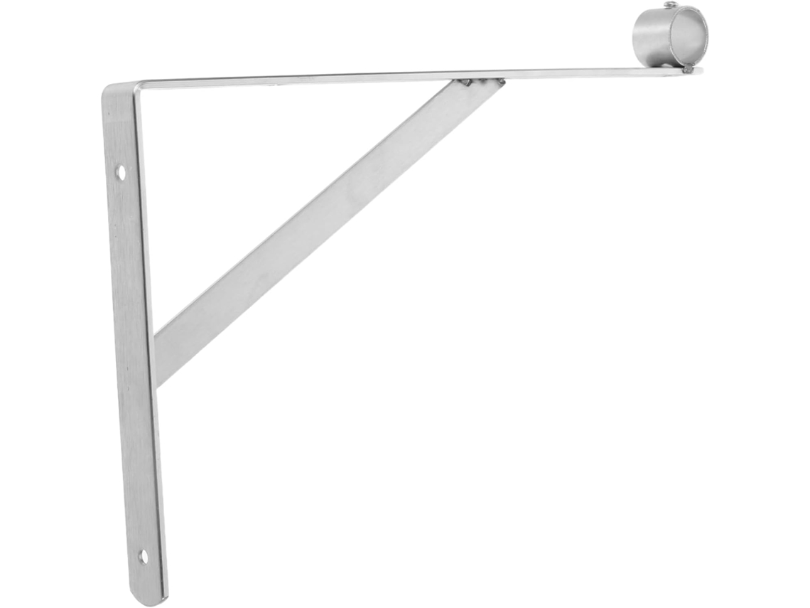 Suporte De Parede Em Aço Inoxidável Para Varões De Cabides Design Robusto E Durável Para Organizaç Gokoco